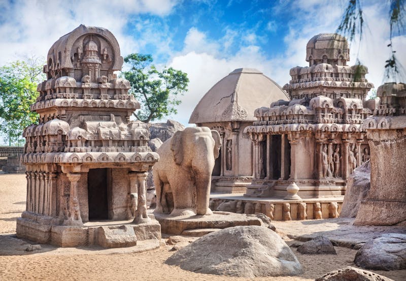 Tempelkomplex Five Rathas in Mamallapuram - ©pikoso.kz - stock.adobe.com