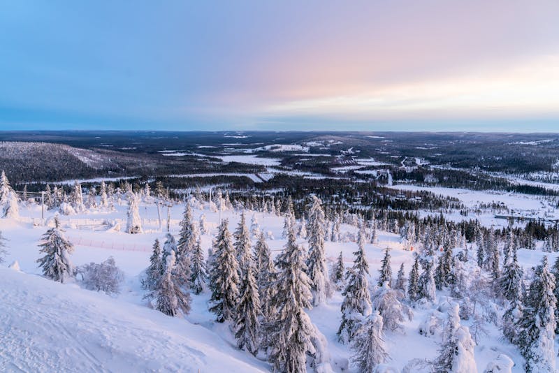 Ausblick auf WInterlandschaft von Iso-Syöte Lappland Finnland  - ©Hofschulz Schoppa Photography