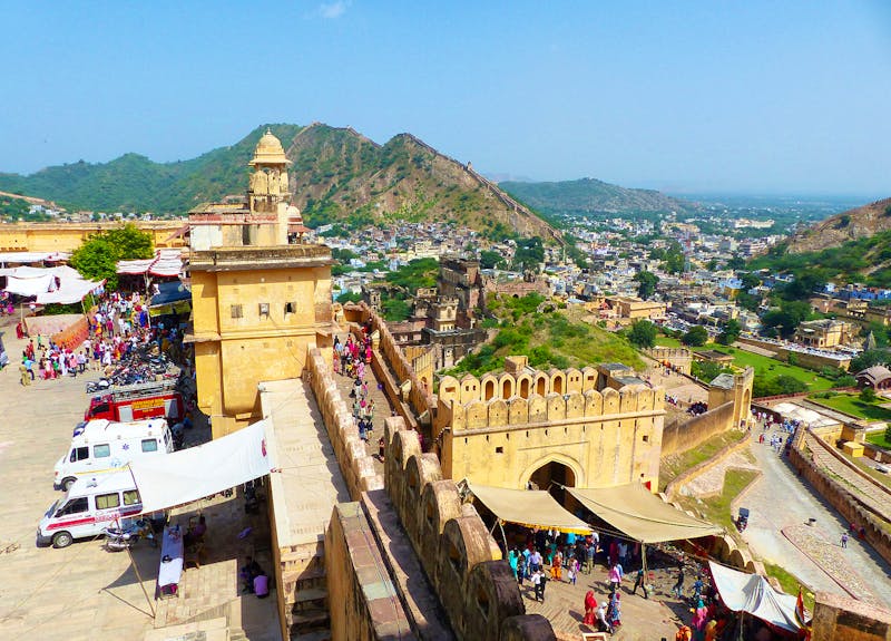 Blick in den Hof des Amber Forts in Jaipur - ©Maria Michel - Eberhardt TRAVEL