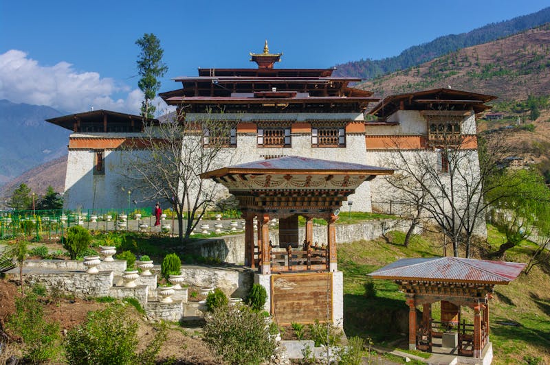 Kloster und Festung Simtokha Dzong südlich von Bhutans Hauptstadt Thimphu - ©Cyril Redor - stock.adobe.com