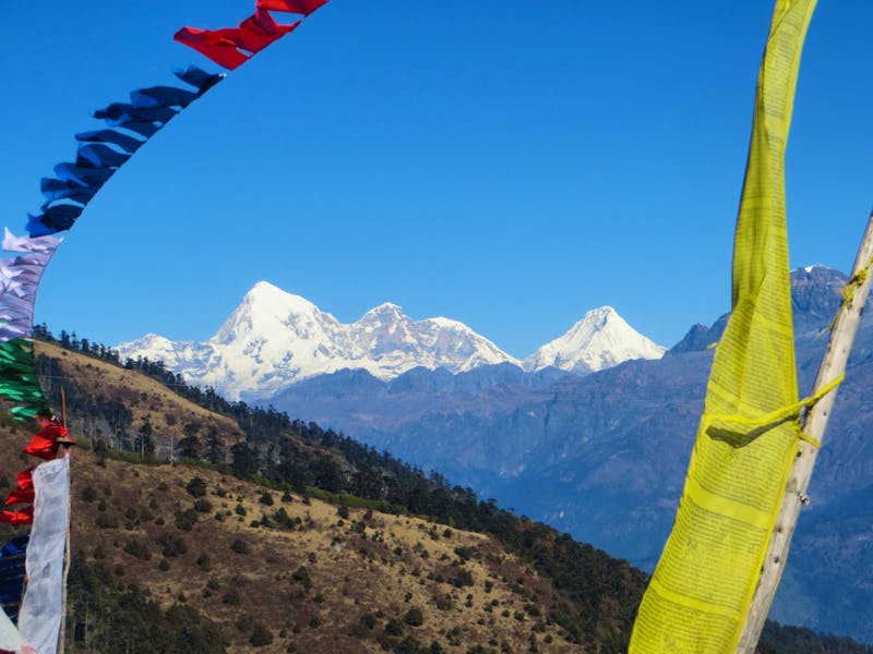 Chelela-Pass mit Jumolhari im Himalaya - ©Jürgen Schmeißer (Eberhardt TRAVEL)