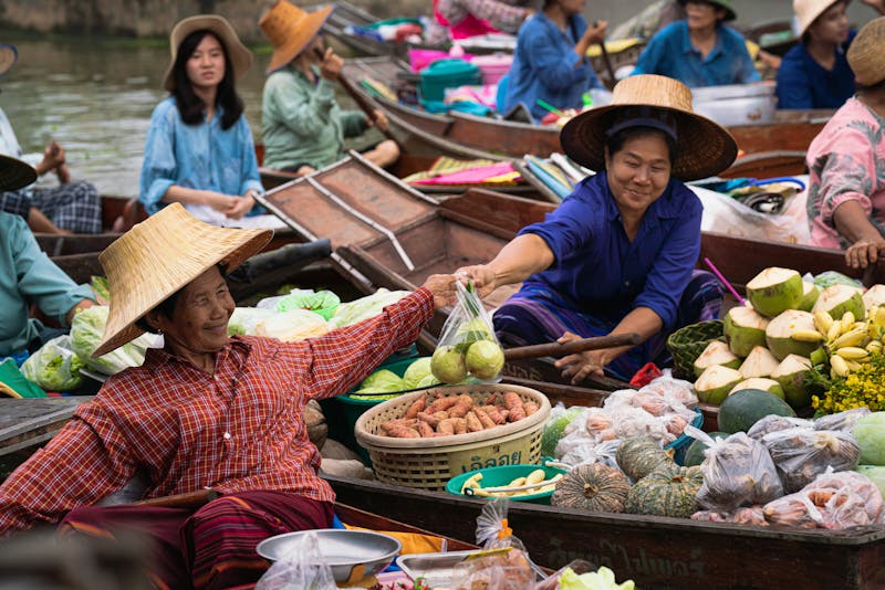 Schwimmender Markt Damnoen Saduak in Thailand - ©Me studio - stock.adobe.com
