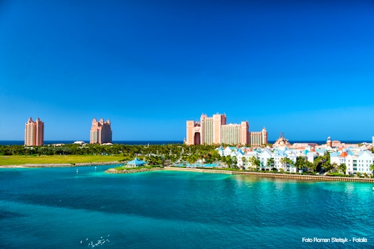 NASSAU  BAHAMAS - March 9  2016  The Atlantis Paradise Island resort  located in the Bahamas   The resort cost  800 million to bring to life the myth and legend of the lost city of Atlantis  – © Roman Stetsyk - Fotolia