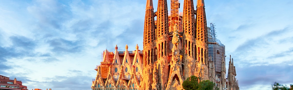 BARCELONA, SPAIN - FEBRUARY 10: La Sagrada Familia - the impressive cathedral designed by Gaudi, which is being build since 19 March 1882 and is not finished yet February 10, 2016 in Barcelona, Spain. – © TTstudio - Fotolia
