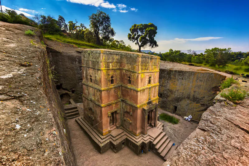 Felsenkirche in Lalibela - UNESCO-Welterbe - &copy;WitR - Fotolia