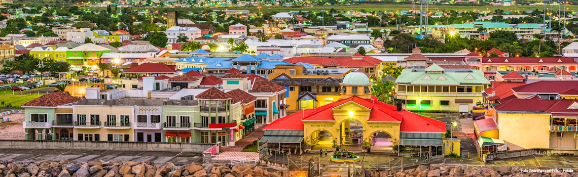 Basseterre  St  Kitts and Nevis town skyline at the port  – © SeanPavonePhoto - Fotolia
