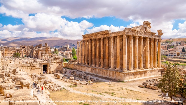 Bacchus temple in Baalbek, Lebanon – © Please note that image is property of Milon Kaspar whom also belongs the Copyright © of the image. Therefore no image can be downloaded, reproduced, copied, projected or used in anyway without Milon Kaspar express written permission.