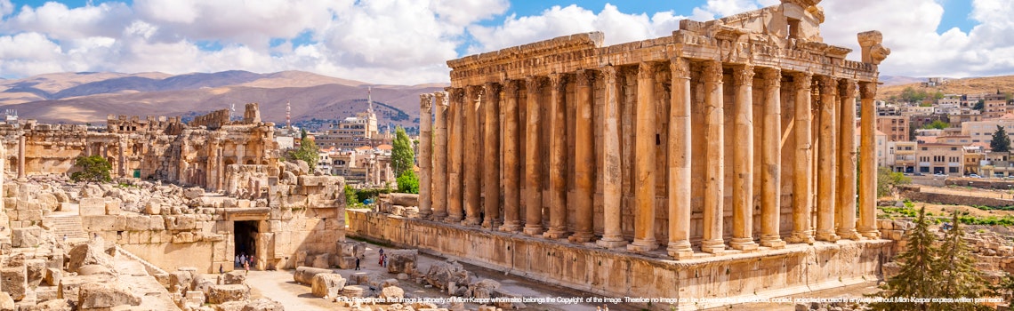 Bacchus temple in Baalbek, Lebanon – © Please note that image is property of Milon Kaspar whom also belongs the Copyright © of the image. Therefore no image can be downloaded, reproduced, copied, projected or used in anyway without Milon Kaspar express written permission.