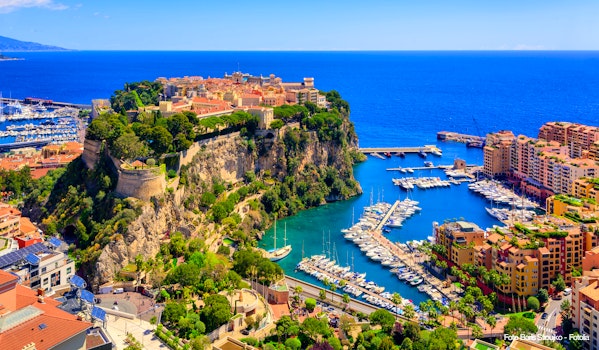 Old town and Prince Palace on the rock in Mediterranean Sea  Monaco  southern France – © Boris Stroujko - Fotolia