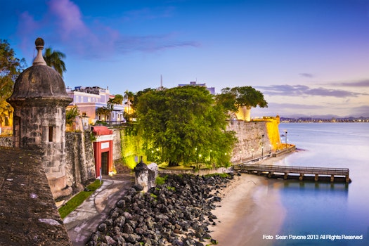 San Juan, Puerto Rico coast at Paseo de la Princesa. – © © Sean Pavone 2013 All RIghts Reserved