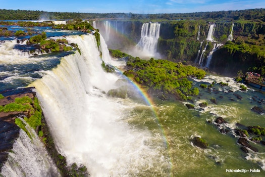 Devil s Throat  Garganta del Diablo  is the biggest of the Iguazu Waterfalls  Located on the Iguazu River on the border of the Argentina and the Brazil  – © saiko3p - Fotolia