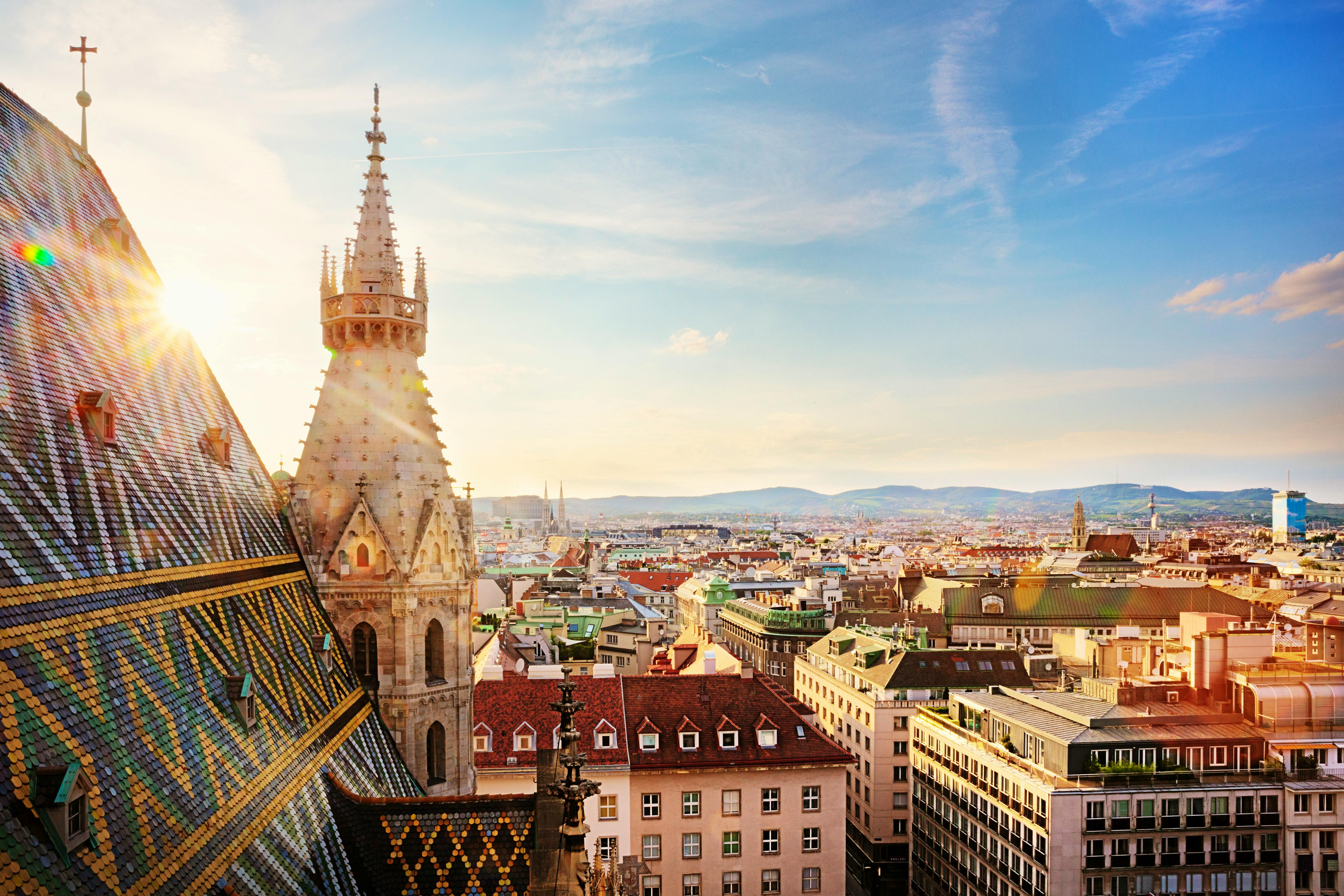 Vienna, St. Stephens Cathedral, view from north tower &copy; Ingo Bartussek - Fotolia