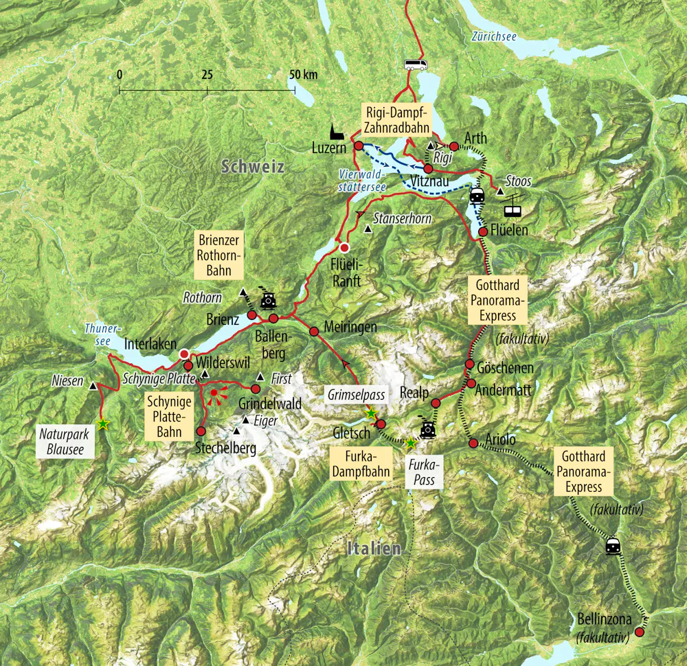  Ihre Reiseroute &ndash; &copy; Eberhardt TRAVEL