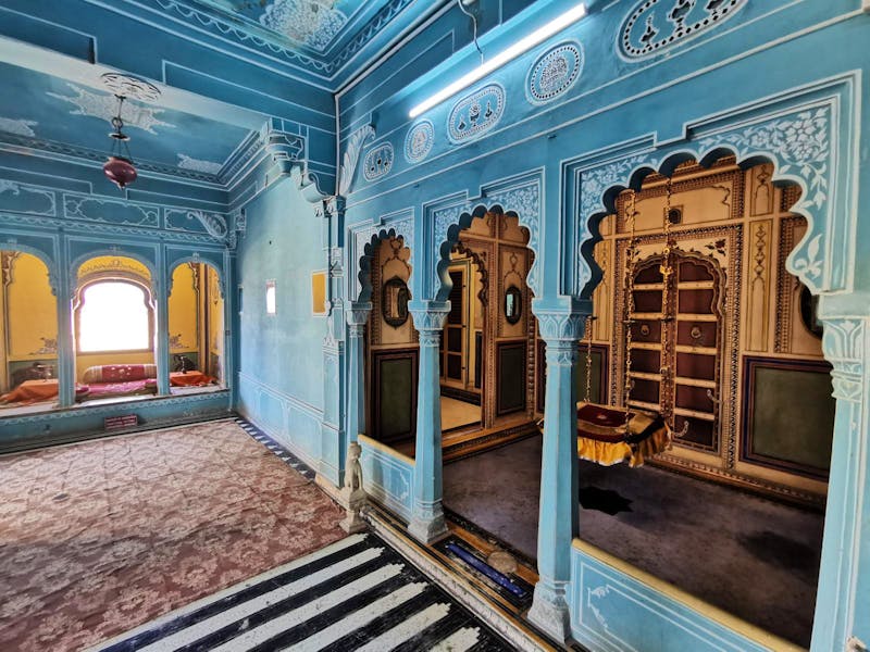 Udaipur in Rjasthan - Innenraum im Maharadjapalast  - ©Simone Willner (Eberhardt TRAVEL)