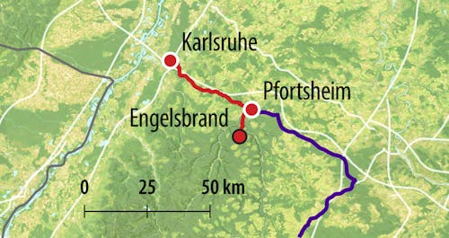 HTS Anreise-Route 1V – © Eberhardt TRAVEL
