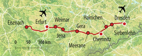 HTS Anreise-Route ER – © Eberhardt TRAVEL