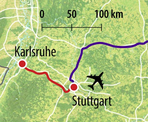 HTS Anreise-Route F0 – © Eberhardt TRAVEL