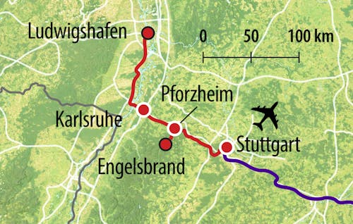 HTS Anreise-Route J0 – © Eberhardt TRAVEL