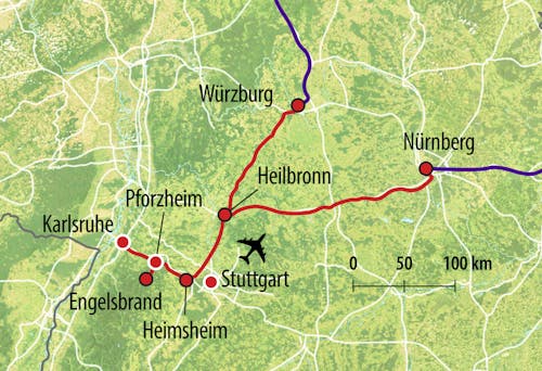 HTS Anreise-Route O0 – © Eberhardt TRAVEL