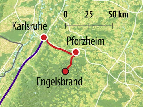 HTS Anreise-Route T2 – © Eberhardt TRAVEL