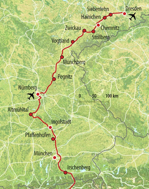 HTS Anreise-Route AA – © Eberhardt TRAVEL