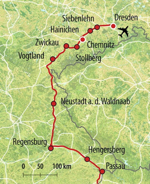 HTS Anreise-Route AD – © Eberhardt TRAVEL