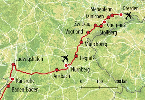 HTS Anreise-Route AE – © Eberhardt TRAVEL