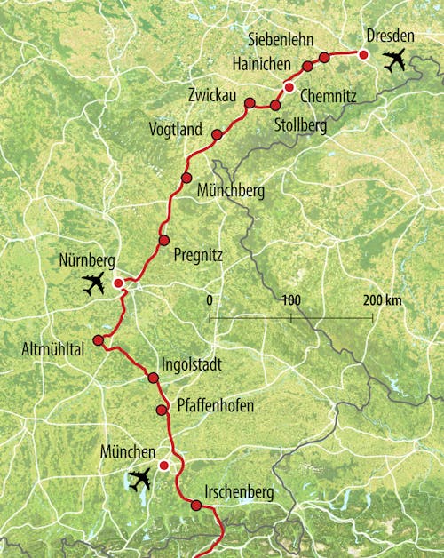 HTS Anreise-Route AX – © Eberhardt TRAVEL
