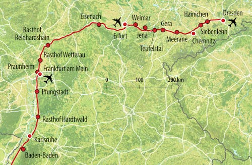HTS Anreise-Route BA – © Eberhardt TRAVEL