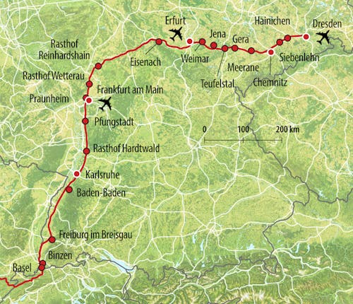 HTS Anreise-Route BB – © Eberhardt TRAVEL