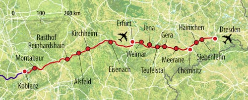 HTS Anreise-Route BF – © Eberhardt TRAVEL