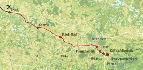 HTS Anreise-Route C1 – © Eberhardt TRAVEL