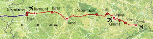 HTS Anreise-Route CB – © Eberhardt TRAVEL