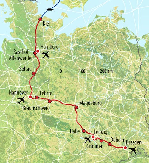 HTS Anreise-Route CC – © Eberhardt TRAVEL