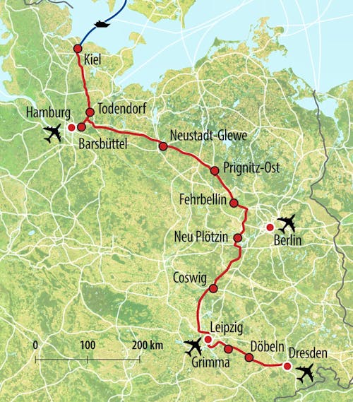 HTS Anreise-Route CD – © Eberhardt TRAVEL