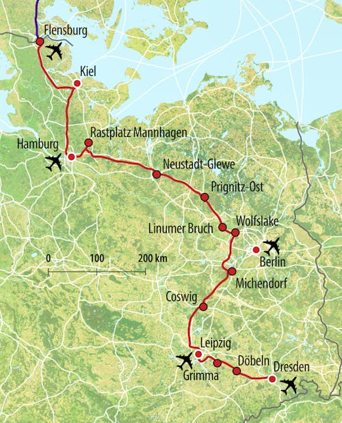 HTS Anreise-Route CF – © Eberhardt TRAVEL