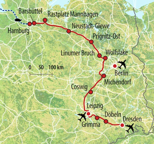 HTS Anreise-Route CK – © Eberhardt TRAVEL