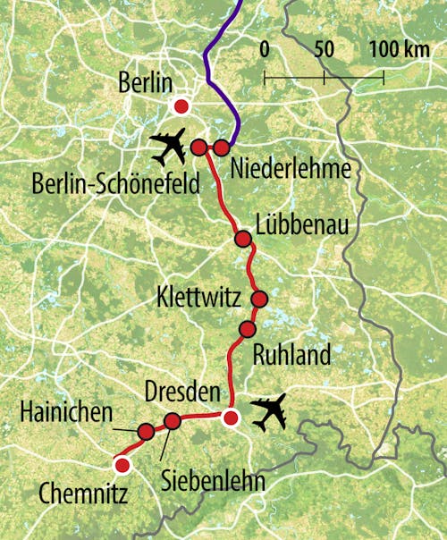 HTS Anreise-Route DD – © Eberhardt TRAVEL