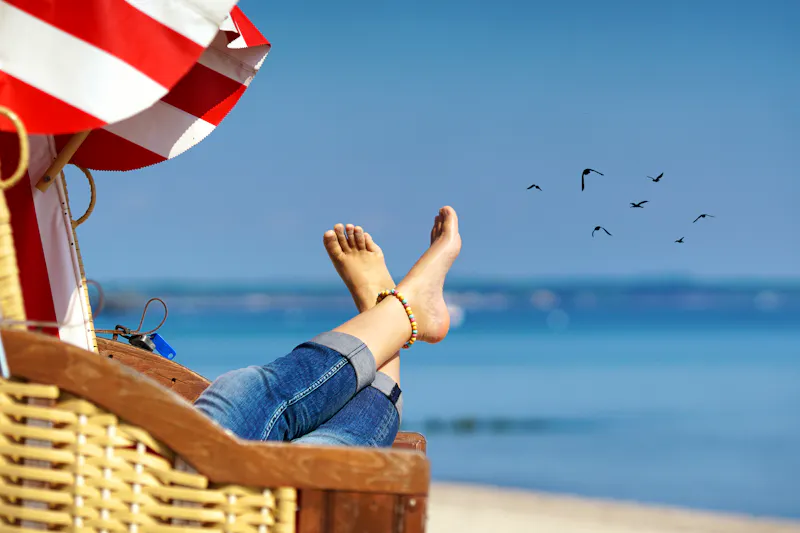 Urlaub am Meer - Strandkorb am Ostsee-Strand - &copy;Jenny Sturm - stock.adobe.com