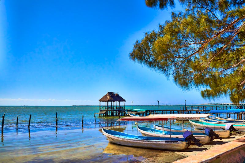 Boote am Pier von Isla Aguada  - ©Alex Borderline - stock.adobe.com