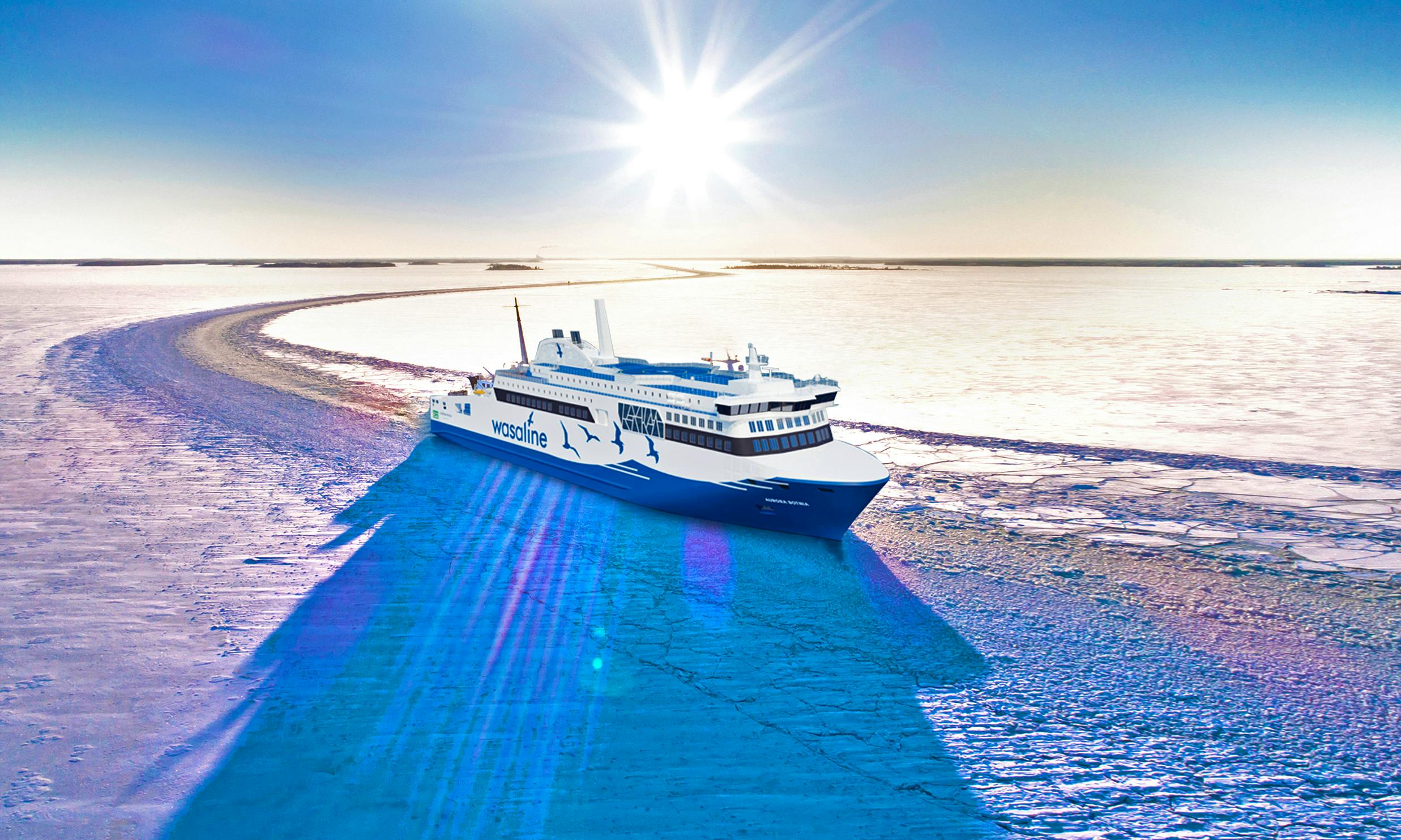 Eiskreuzfahrt im Bottnischen Meerbusen zwischen Finnland und Schweden – © Wasaline