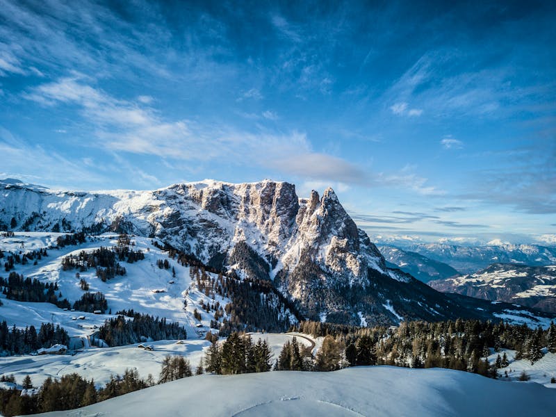 Winter am Schlern, Gipfel in den Dolomiten in Südtirol - ©davidsonnabend - stock.adobe.com