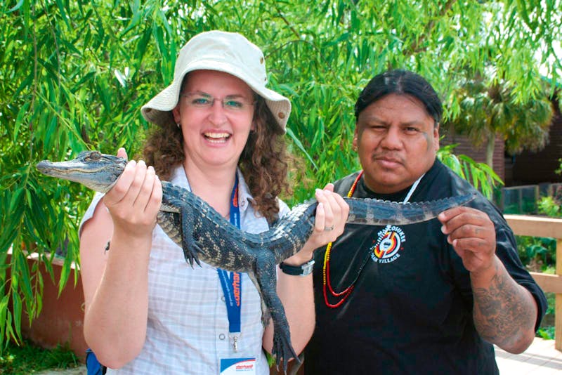 zu Besuch bei den Miccosukee in den Everglades - Alligator - ©Kristin Weigel - Eberhardt TRAVEL