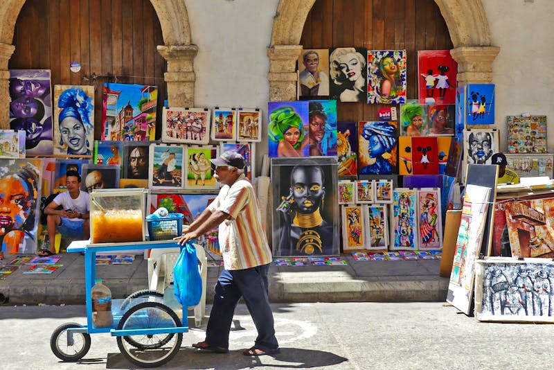 Straßenhändler in der Altstadt von Cartagena - ©Frank Nimschowski - Eberhardt TRAVEL