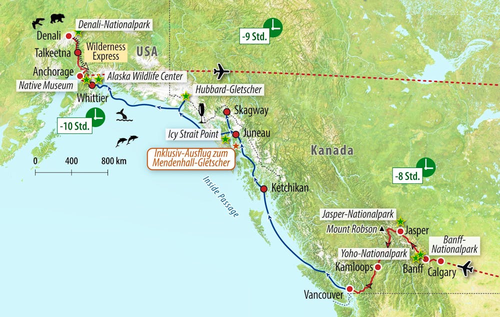 Ihre Reiseroute – © - Eberhardt TRAVEL