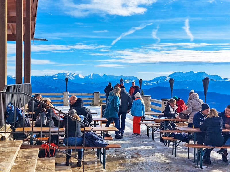 Kampenwand - Terrasse der Sonnen Alm - ©Dieter Braune - Eberhardt TRAVEL