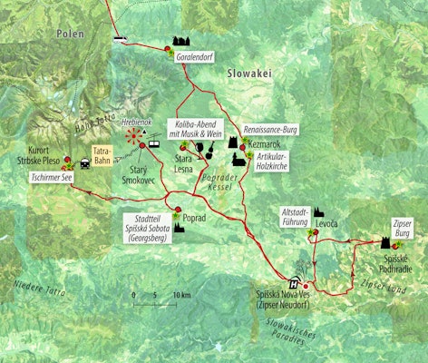 Reisekarte Silvester in der Slowakei – Wintermärchen Hohe Tatra – © Eberhardt TRAVEL