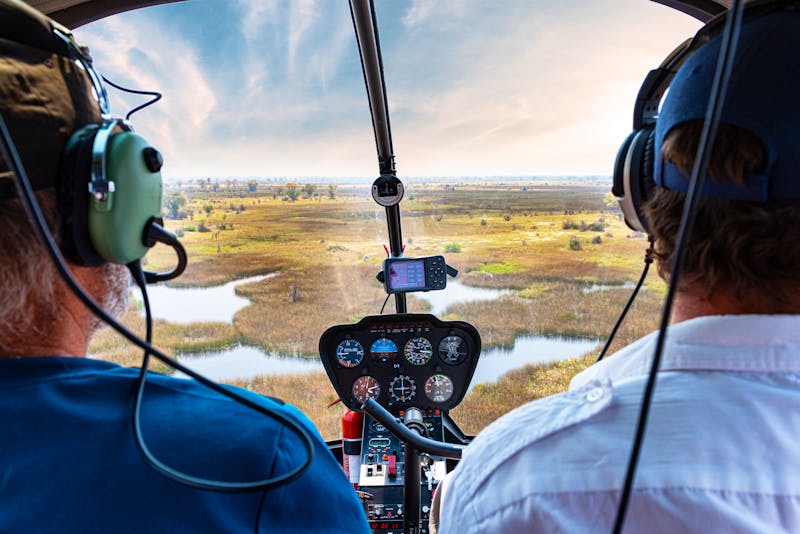 Helikopter-Rundflug im Okavango Delta - Botswana - ©HandmadePictures - stock.adobe.com