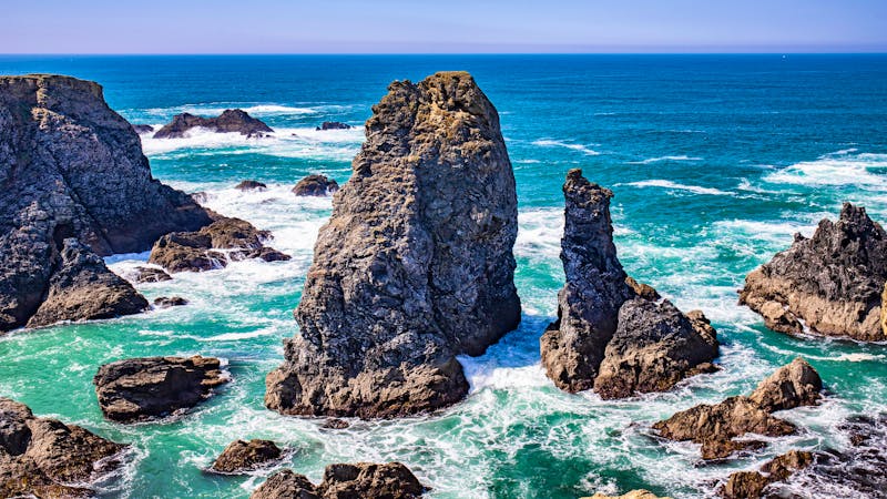 Insel Belle-Ile-en-Mer bei Quiberon - Aiguilles de Port-Coton - ©Olivier - stock.adobe.com