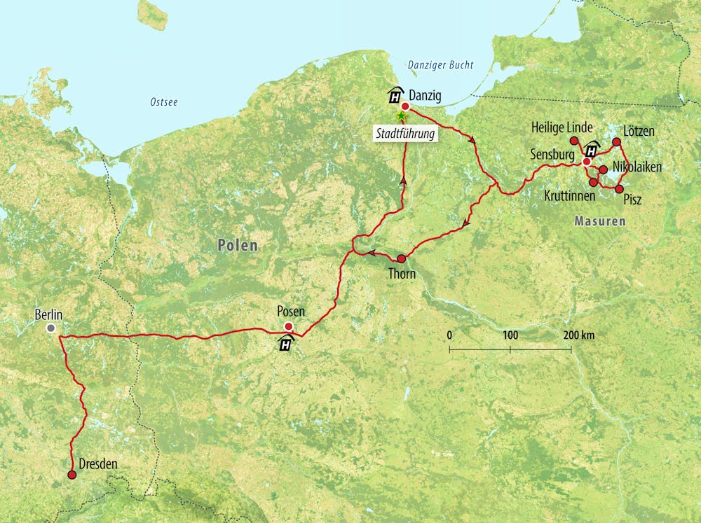 Reisekarte Anreise – © Eberhardt TRAVEL